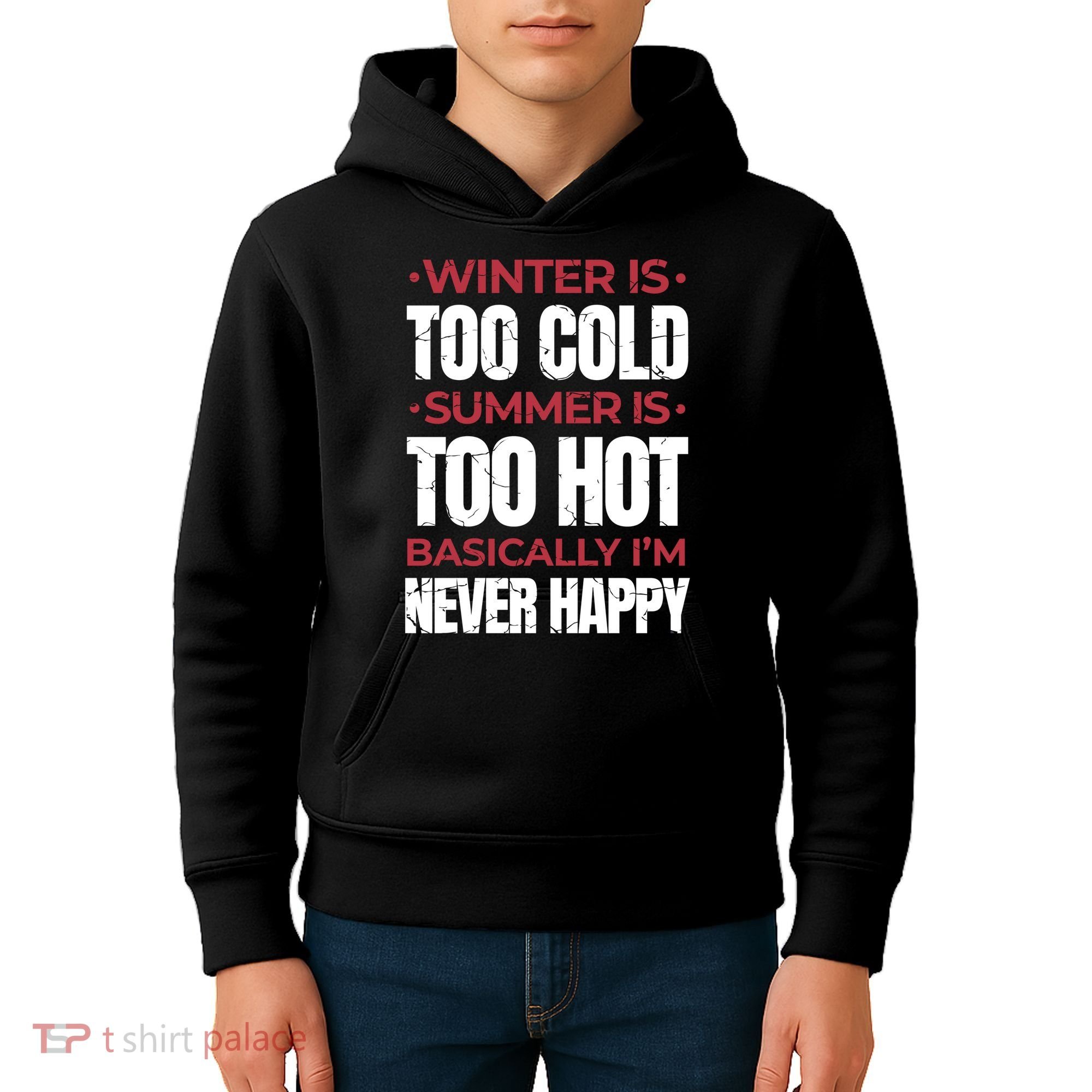 I'm Never Happy Kids Hoodie