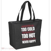 I'm Never Happy Tote Bag thumb 2