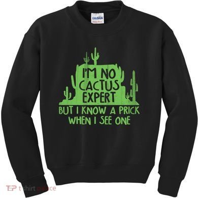I'm No Cactus Expert But I Know a Prick When I See One Kids Sweatshirt