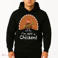 I'm No Chicken Turkey Holiday Hoodie thumb 2