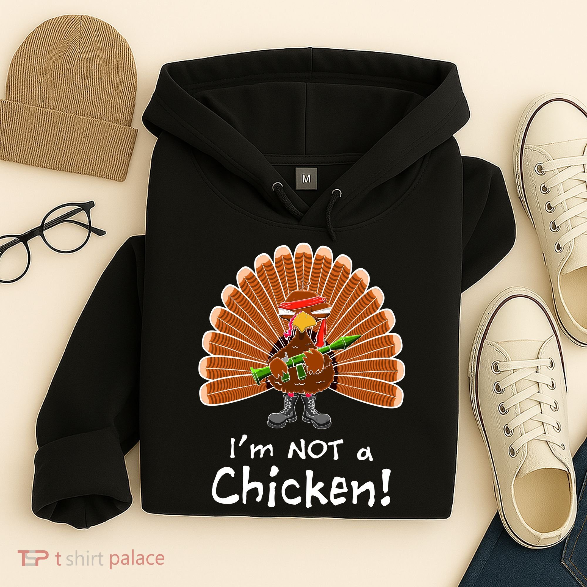 I'm No Chicken Turkey Holiday Hoodie