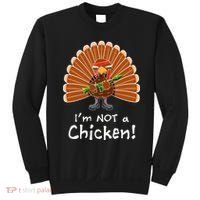 I'm No Chicken Turkey Holiday Sweatshirt thumb 0