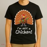 I'm No Chicken Turkey Holiday T-Shirt thumb 3