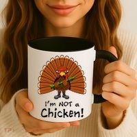 I'm No Chicken Turkey Holiday Coffee Mug thumb 3