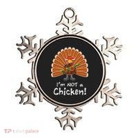 I'm No Chicken Turkey Holiday Ornament thumb 0