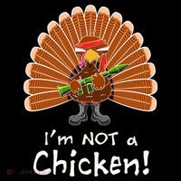 I'm No Chicken Turkey Holiday Ornament thumb 1