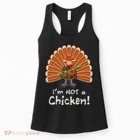 I'm No Chicken Turkey Holiday Women's Tank Top thumb 0