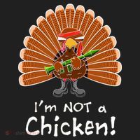 I'm No Chicken Turkey Holiday Hat thumb 2