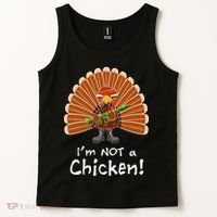 I'm No Chicken Turkey Holiday Tank Top thumb 2