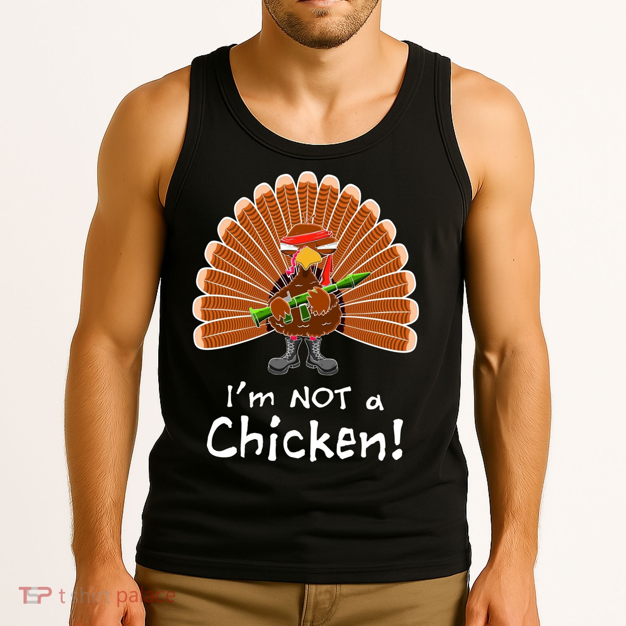 I'm No Chicken Turkey Holiday Tank Top