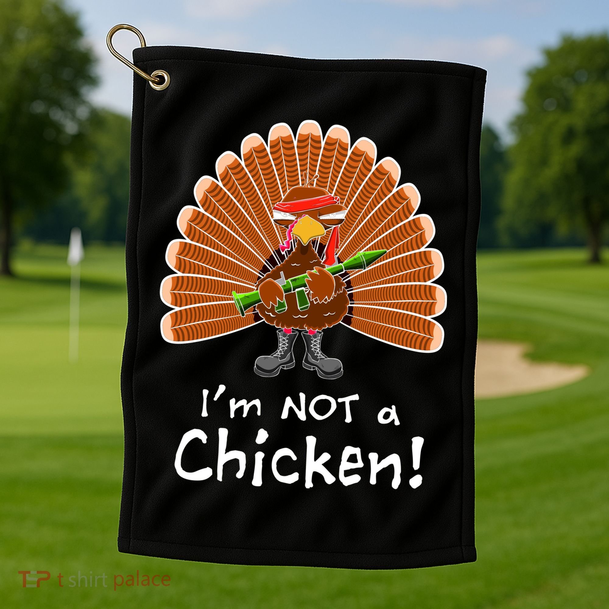 I'm No Chicken Turkey Holiday Golf Towel