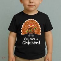 I'm No Chicken Turkey Holiday Toddler T-Shirt thumb 2