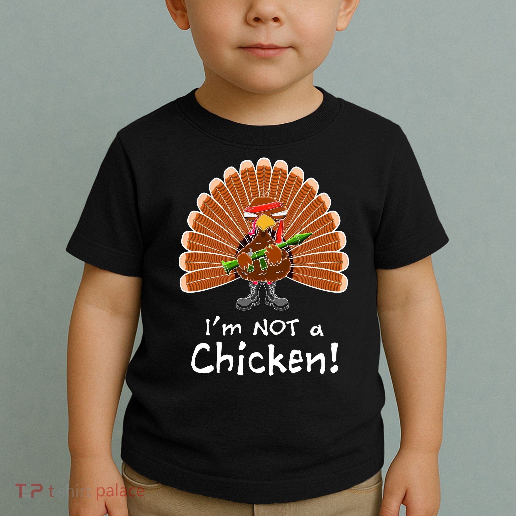 I'm No Chicken Turkey Holiday Toddler T-Shirt