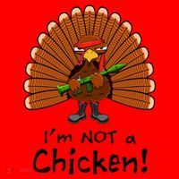 I'm No Chicken Turkey Holiday Santa Hat thumb 1