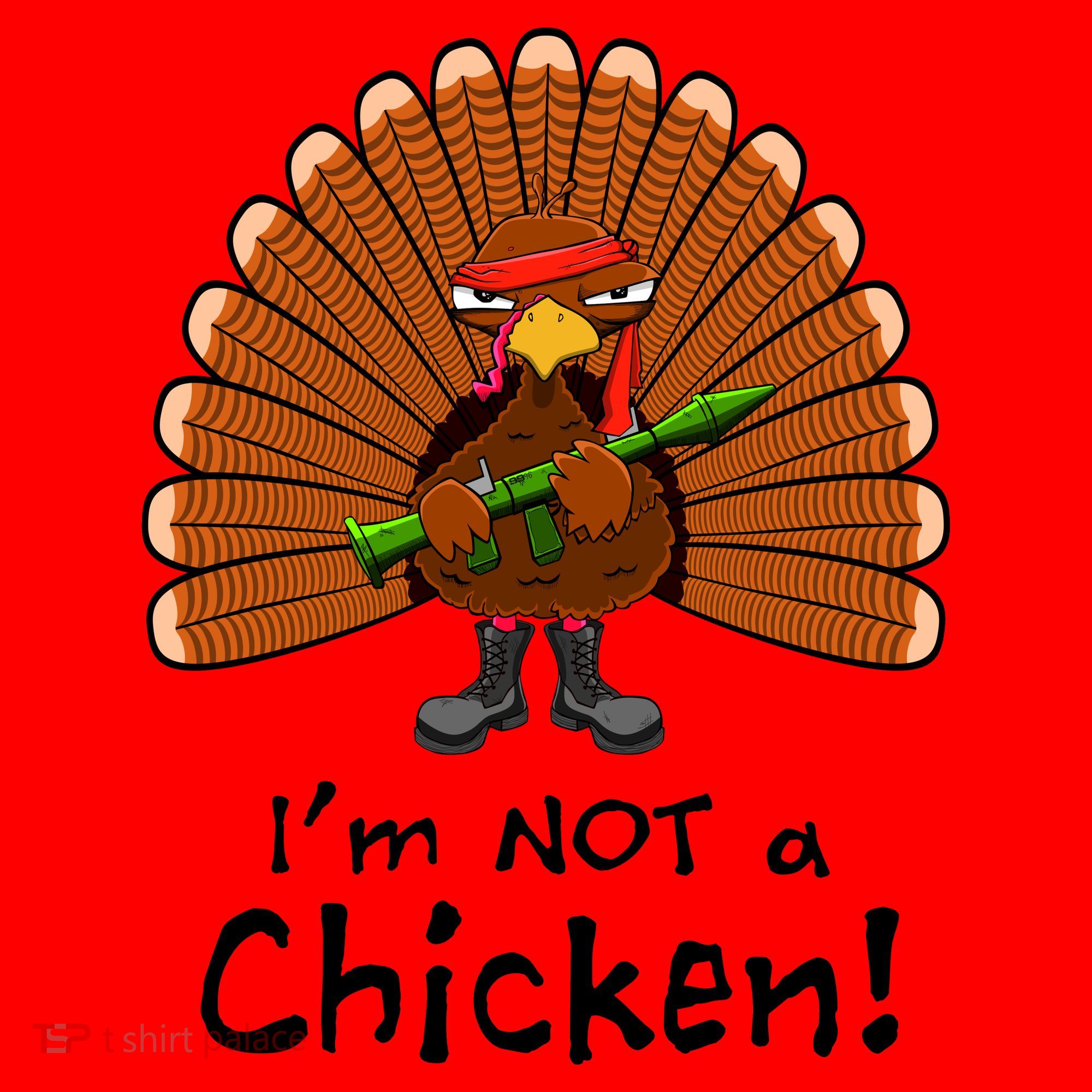 I'm No Chicken Turkey Holiday Santa Hat