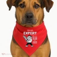 I'm No Expert Funny Video USA-Made Doggie Bandana thumb 1