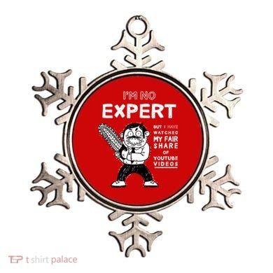 I'm No Expert Funny Video Ornament