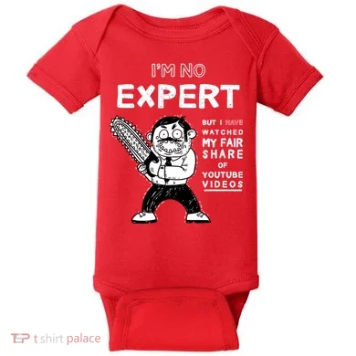I'm No Expert Funny Video Baby Bodysuit