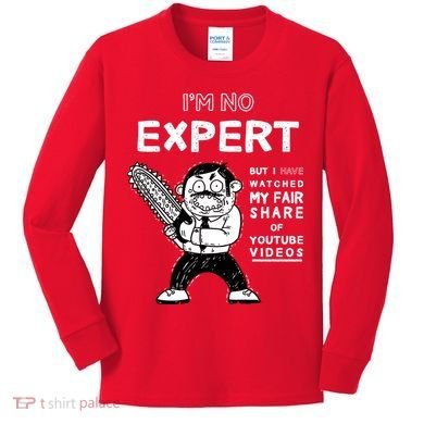 I'm No Expert Funny Video Kids Long Sleeve Shirt