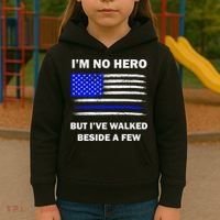 I'm No Hero But I've Walked Beside A Few Kids Hoodie thumb 3