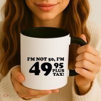 I'm Not 50 Funny Birthday Coffee Mug thumb 3