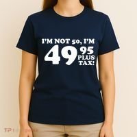I'm Not 50 Funny Birthday T-Shirt thumb 4