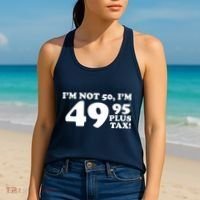 I'm Not 50 Funny Birthday Women's Tank Top thumb 2