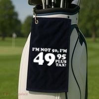 I'm Not 50 Funny Birthday Golf Towel thumb 2