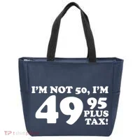 I'm Not 50 Funny Birthday Tote Bag thumb 0