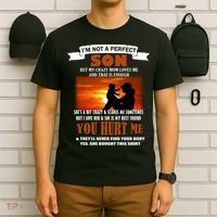 I'm Not A Perfect Son But My Crazy Mom Loves Me T-Shirt thumb 6