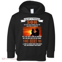 I'm Not A Perfect Son But My Crazy Mom Loves Me Toddler Hoodie thumb 0