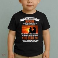 I'm Not A Perfect Son But My Crazy Mom Loves Me Toddler T-Shirt thumb 2