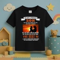 I'm Not A Perfect Son But My Crazy Mom Loves Me Toddler T-Shirt thumb 3