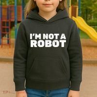 I'm Not A Robot Kids Hoodie thumb 3