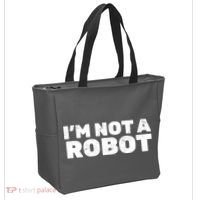 I'm Not A Robot Tote Bag thumb 2
