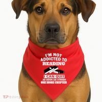 I'm Not Addicted To Reading Can Quit After One Chapter USA-Made Doggie Bandana thumb 1