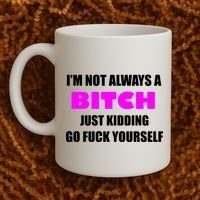 I'm Not Always A Bitch Just Kidding Go Fuck Yourself Coffee Mug thumb 2