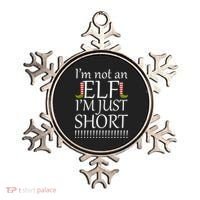 I'm Not An Elf! I'm Just Short Funny Christmas Ornament thumb 0