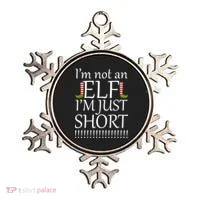 I'm Not An Elf! I'm Just Short Funny Christmas Ornament thumb 0
