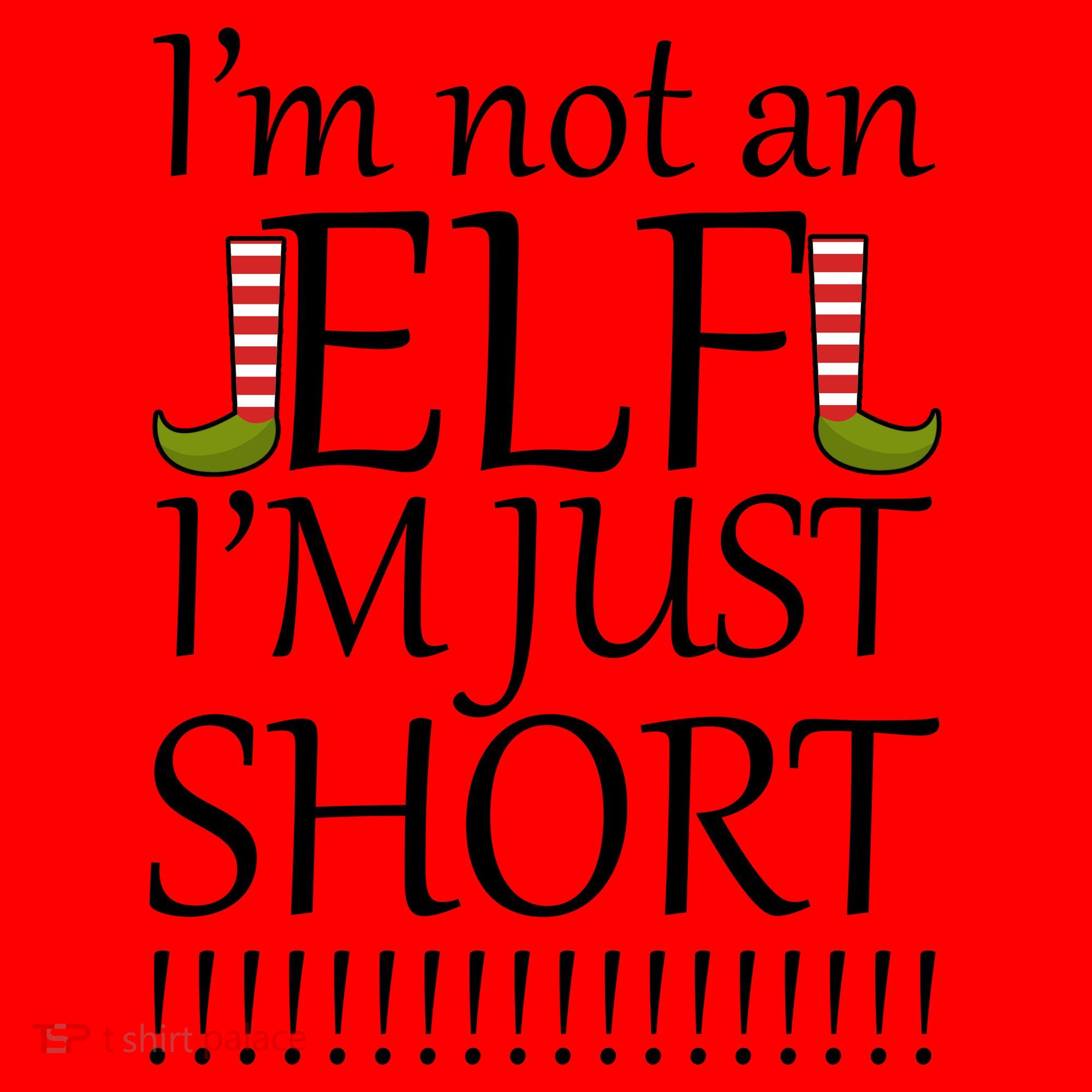 I'm Not An Elf! I'm Just Short Funny Christmas Santa Hat