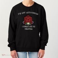 I'm Not Anti-Social I Rolled Low On Charisma Women's Sweatshirt thumb 0