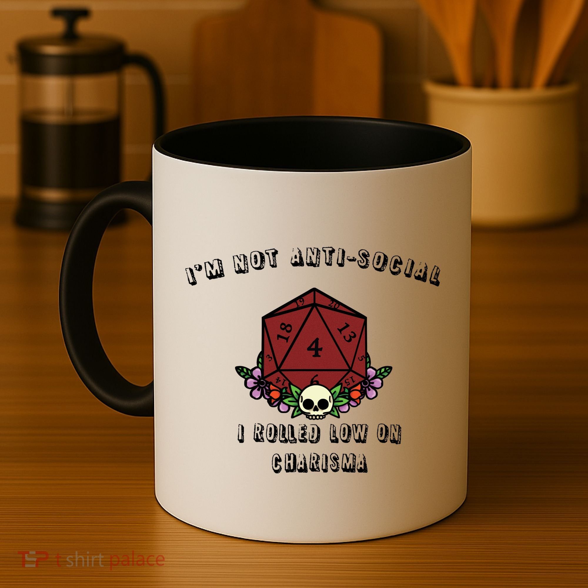 I'm Not Anti-Social I Rolled Low On Charisma Coffee Mug