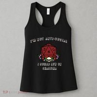 I'm Not Anti-Social I Rolled Low On Charisma Women's Tank Top thumb 3