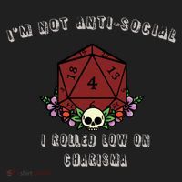 I'm Not Anti-Social I Rolled Low On Charisma Hat thumb 2