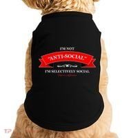 I'm Not Anti-Social I'm Selectively Social Doggie Tank thumb 0