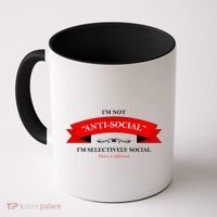 I'm Not Anti-Social I'm Selectively Social Coffee Mug thumb 0