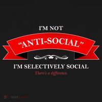 I'm Not Anti-Social I'm Selectively Social Ornament thumb 1