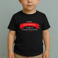 I'm Not Anti-Social I'm Selectively Social Toddler T-Shirt thumb 2