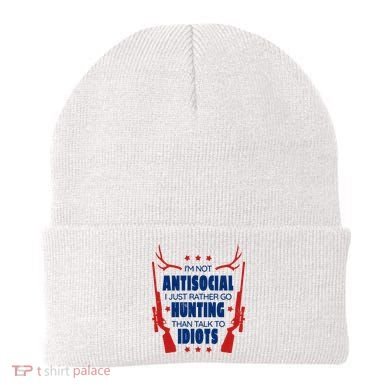 I'm Not Antisocial Hunting Funny Beanie