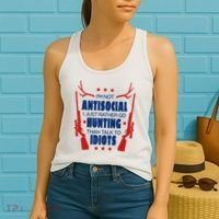 I'm Not Antisocial Hunting Funny Women's Tank Top thumb 2